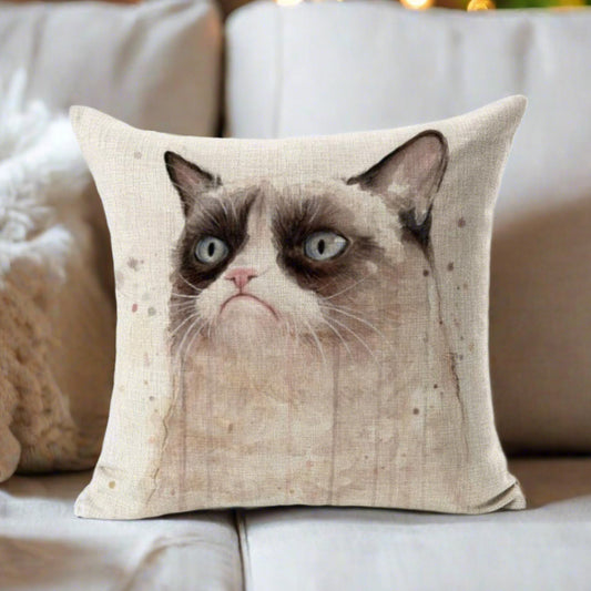 Grumpy Cat Pillow Cover