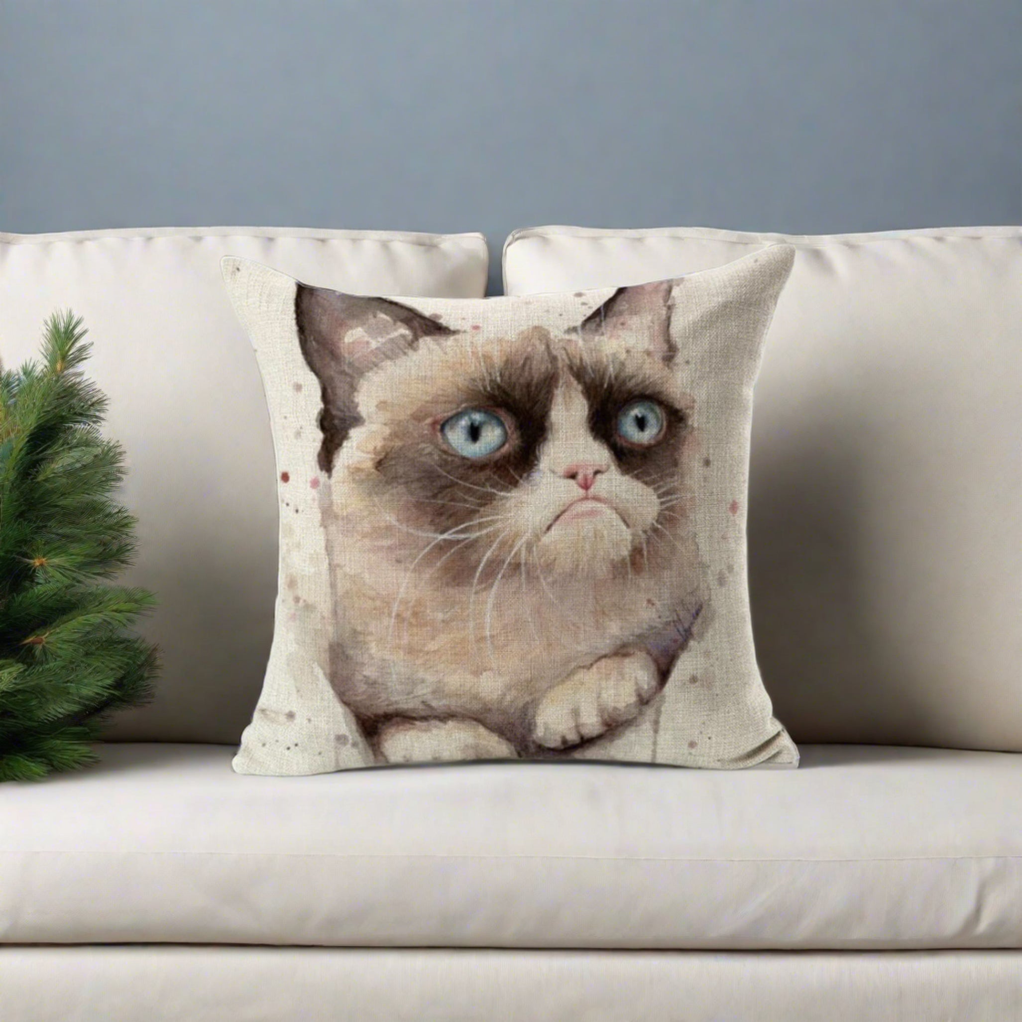 Grumpy Cat Decorative Throw Pillow Cover Eryn Home