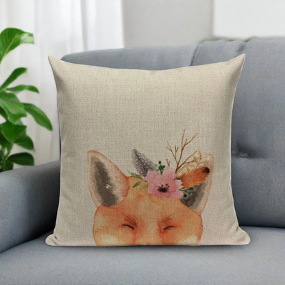 Happy Spring Fox Pillow Case