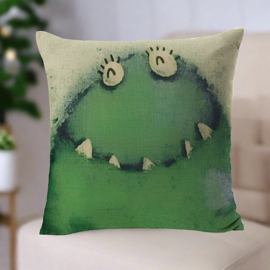 Kids Cartoon Animal Cushion Cover Frog Throw Pillow Cover